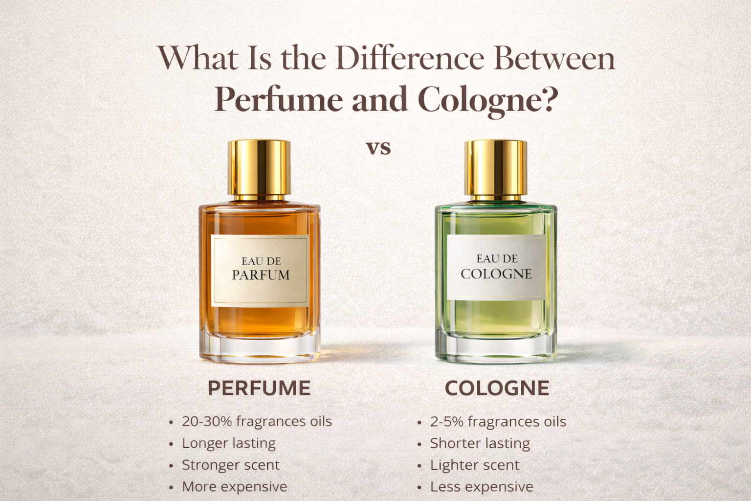 What Is the Difference Between Perfume and Cologne?